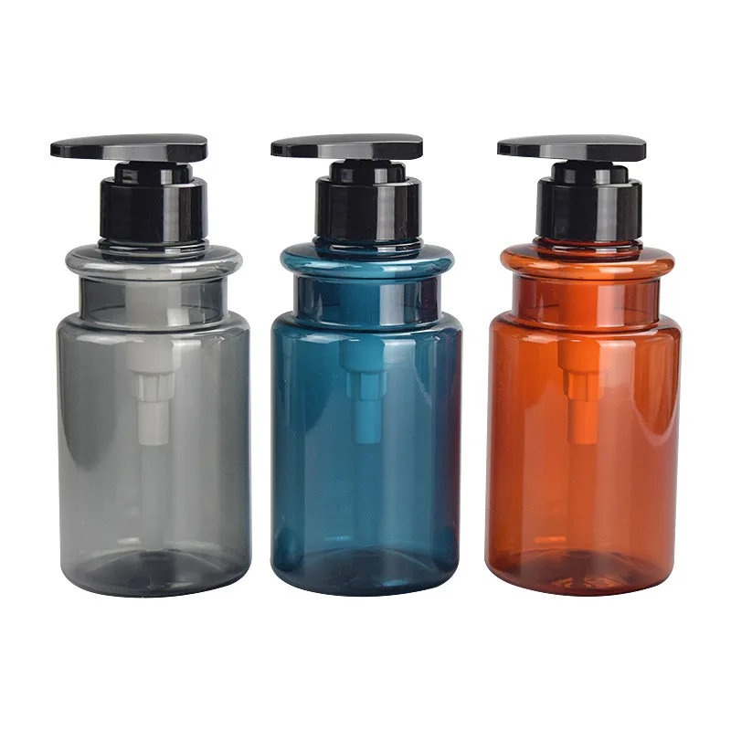 alcohol pet shampoo wash hand lotion shower gel soap dispenser pump bottle 300ml 500ml with lotion pump clear pet for cosmetics