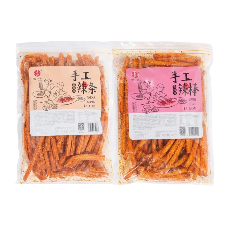 480g Bags Chinese Special Latiao Hotspicy Strip Chewy Chilli Spicy Snack