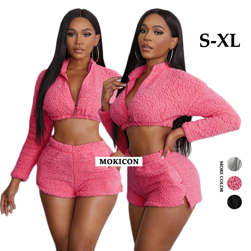 2022 Valentines Day Night Wear Sexy Women Set Loungewear Knitted Pyjamas Women Sleepwear
