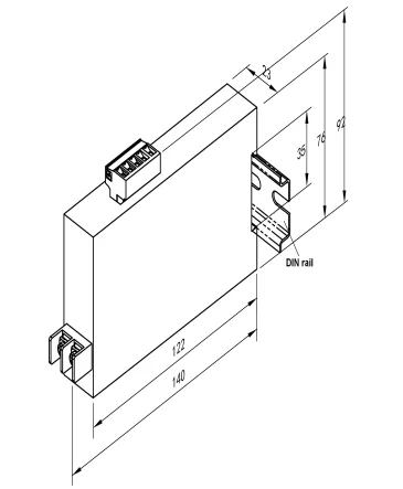 JD194-BS4U electrical measuring single phase ac voltage transducer with analog output