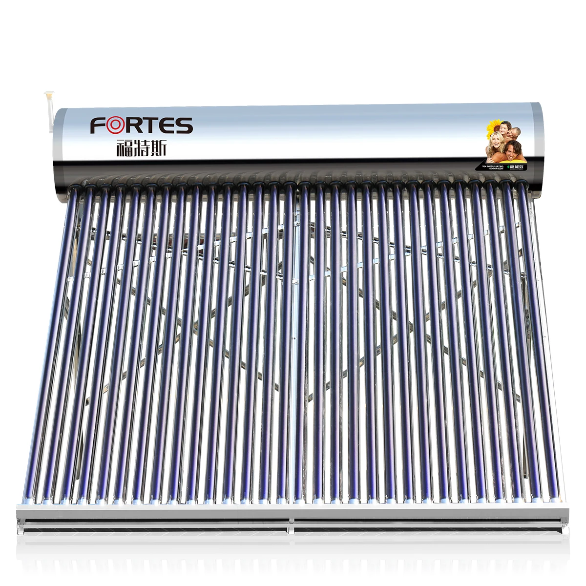 All stainless steel 100L 150L 200L 250L 300 Liter calentador solar water heater SUS