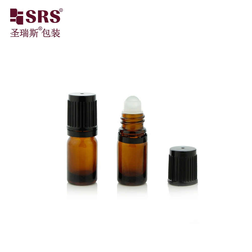 5ml 10ml 15ml Mini Pocket Size Glass Roll On Essential Oil Bottles Roller Sample Bottle