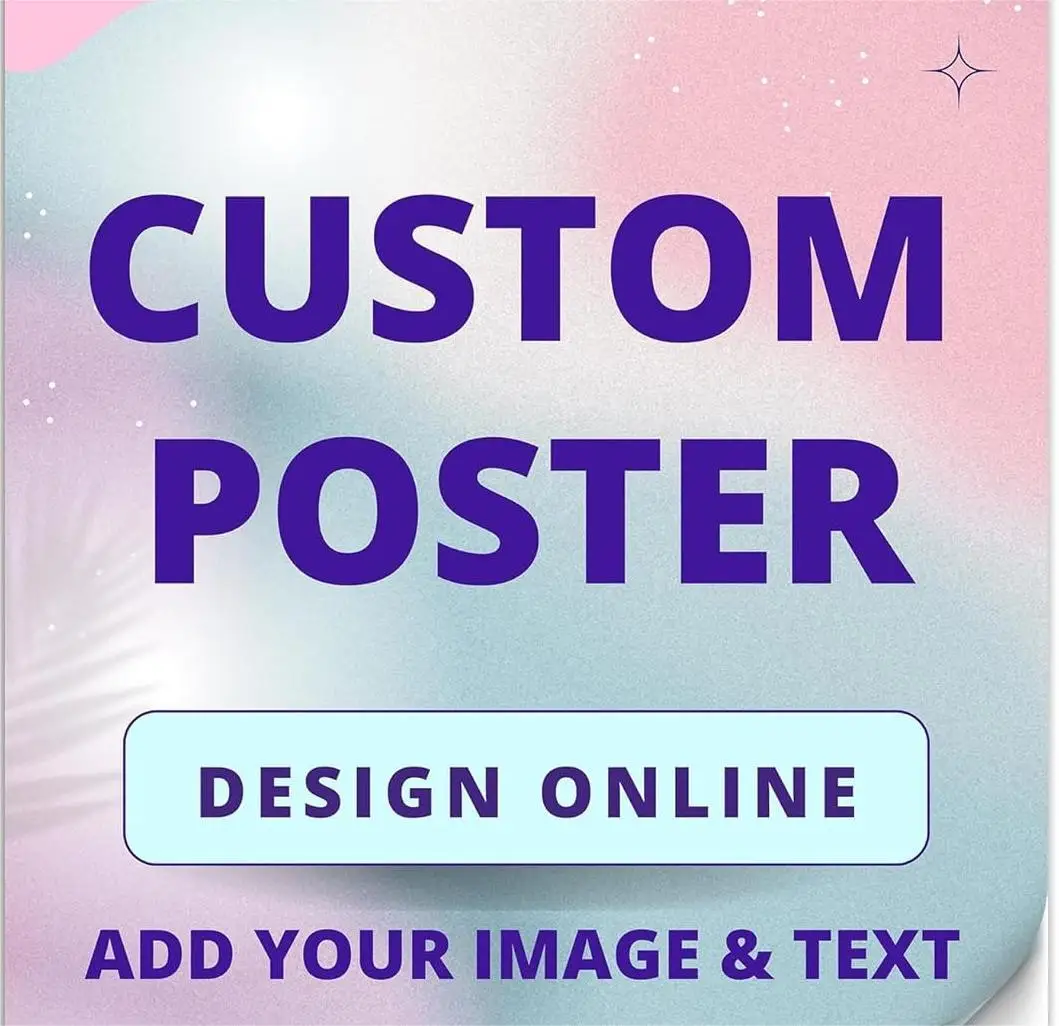 BIGIMAGE Wholesale Custom Printed Wall Art Poster Color Advertising Photo Movie Music Business Film Kraft Paper Cardboard