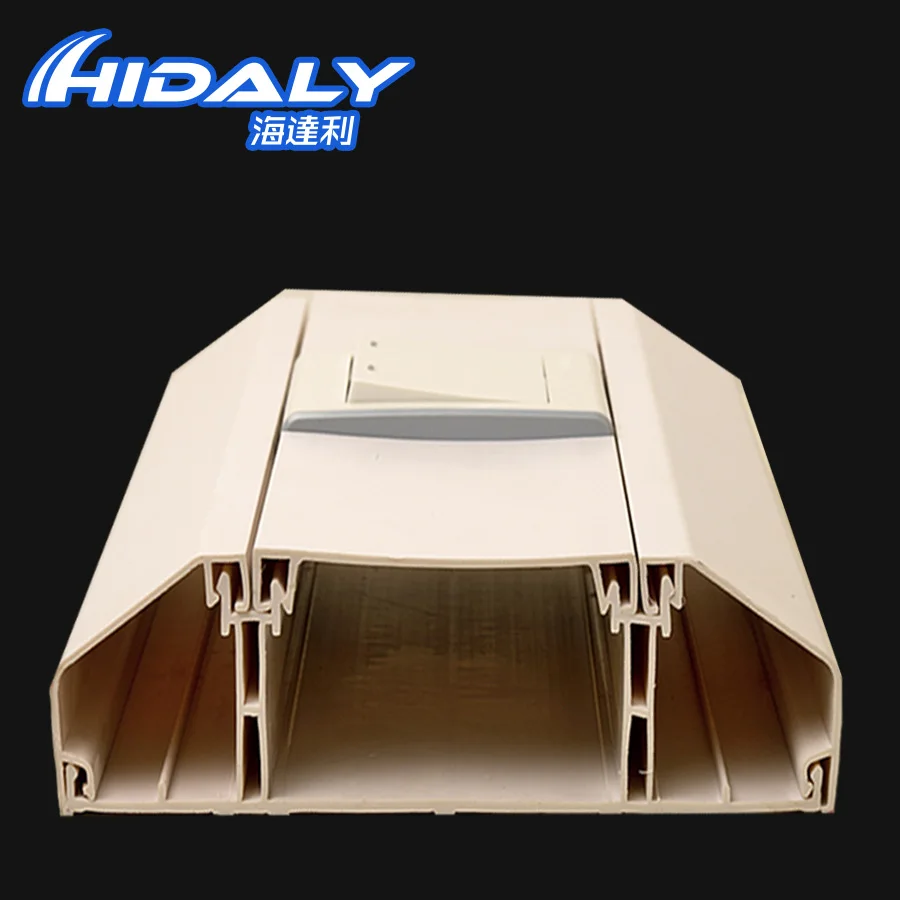 Building mMaterials Heat Resistant 180*50 PVC Electronical Trunking Dado Skirting Trunking for Cable Channel