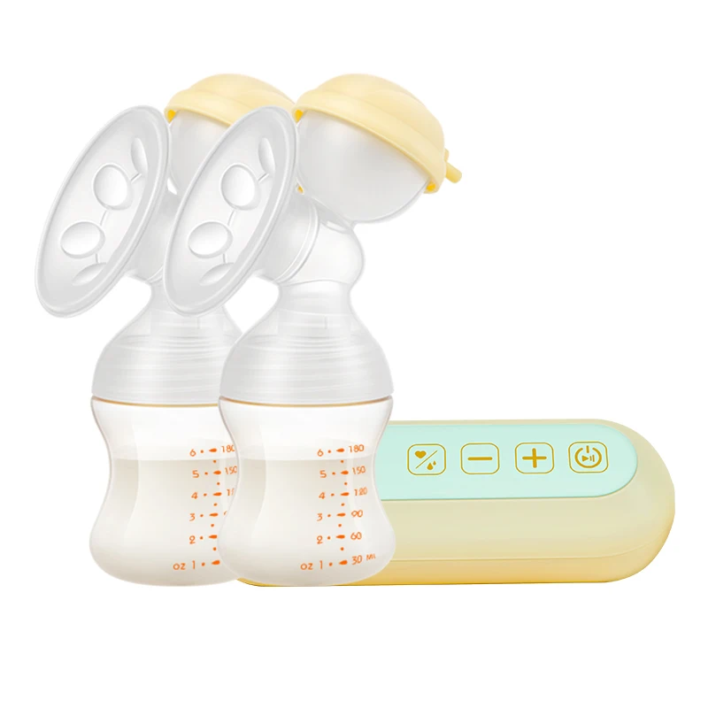 Baby Care Products Rechargeable Portable Electric Breast Milk Pump USB Silicone Double Breast Pump New Baby Milk Breast Pump Han
