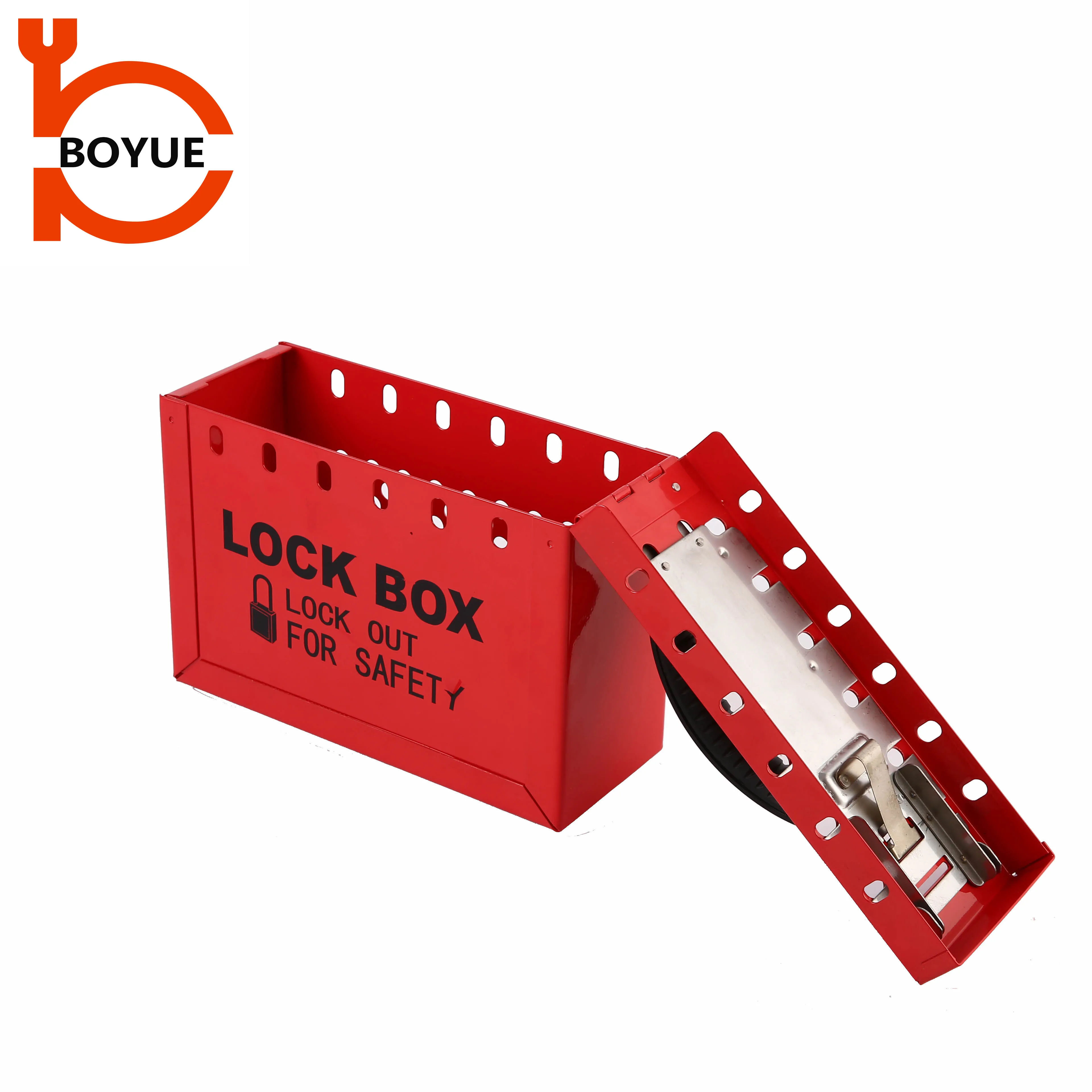 Factory Portable Steel loto safety lock Group Lockout Box