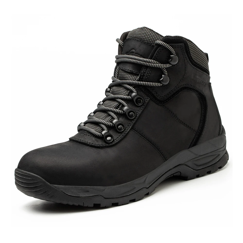 Hiking Shoes Water Proof Genuine Leather Hunting Boots EVA + Rubber Sole Mountain Climbing Sneaker Safety Shoes For Men