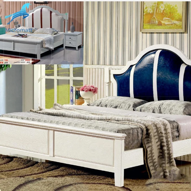 Bedroom Set Furniture Double King Size Modern Luxury Wood Bed Frame