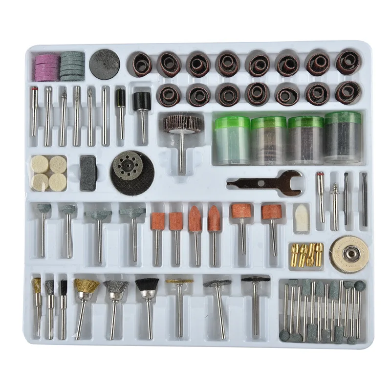 216PC Power Tools Accessories Polishing Film Grinding Head Sets Diamond Grinding Electric grinder supporting use