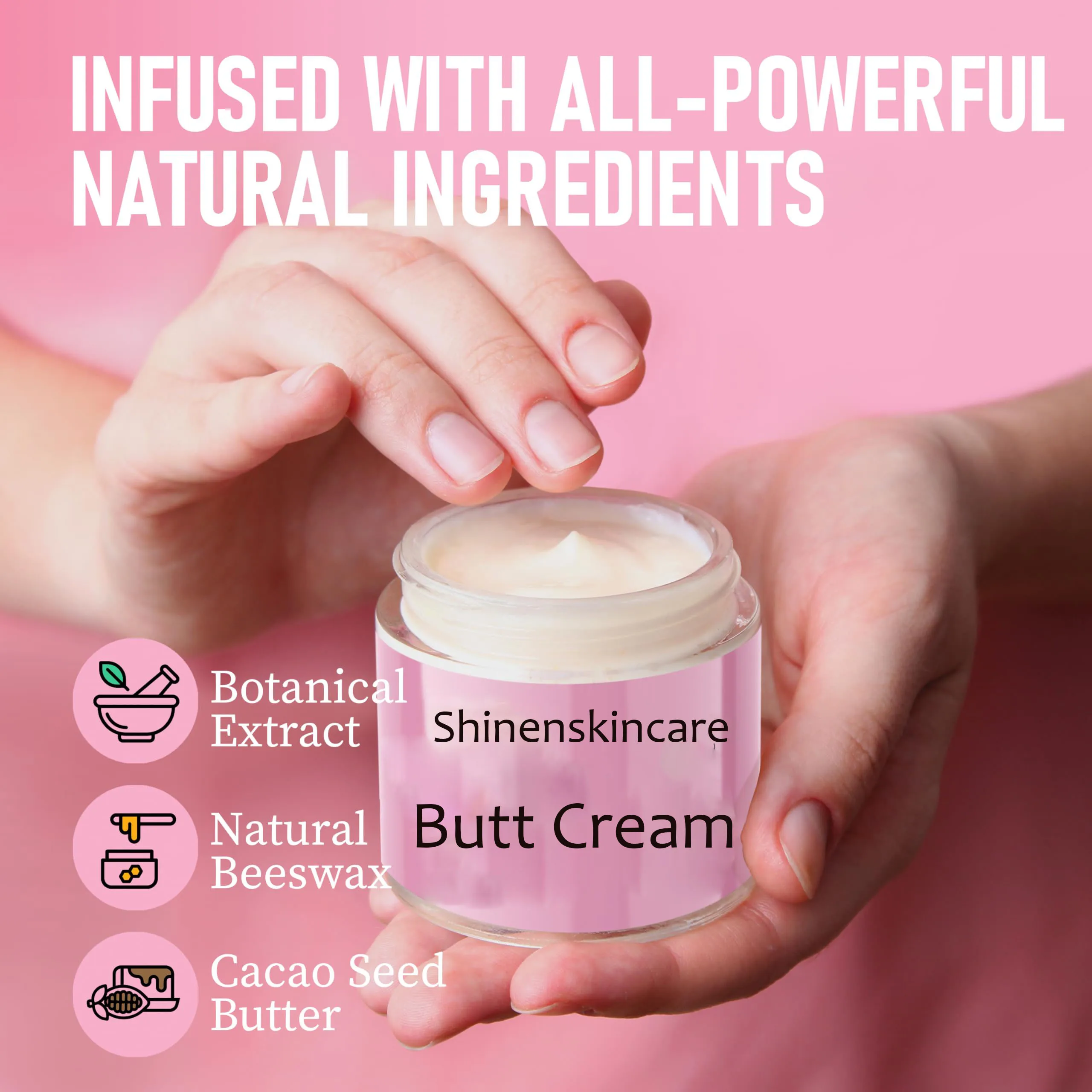 OEM ODM Natural Formula Bigger Buttock Enlargement Massage Hip Up Lift Firming Butt Enhancement Cream