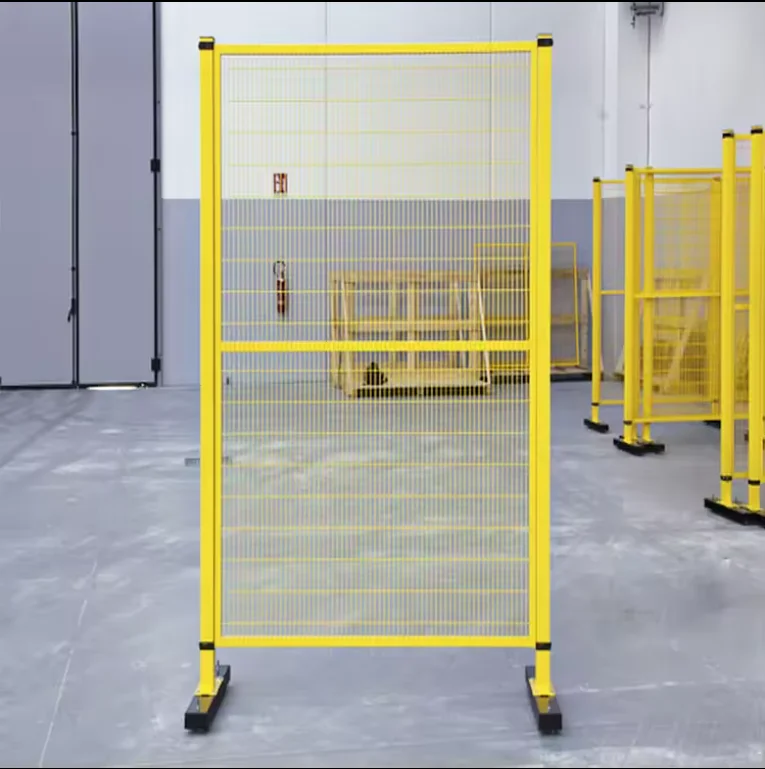 Workshop warehouse isolation net thickened punched plate fence movable partition fence net factory equipment fence customization