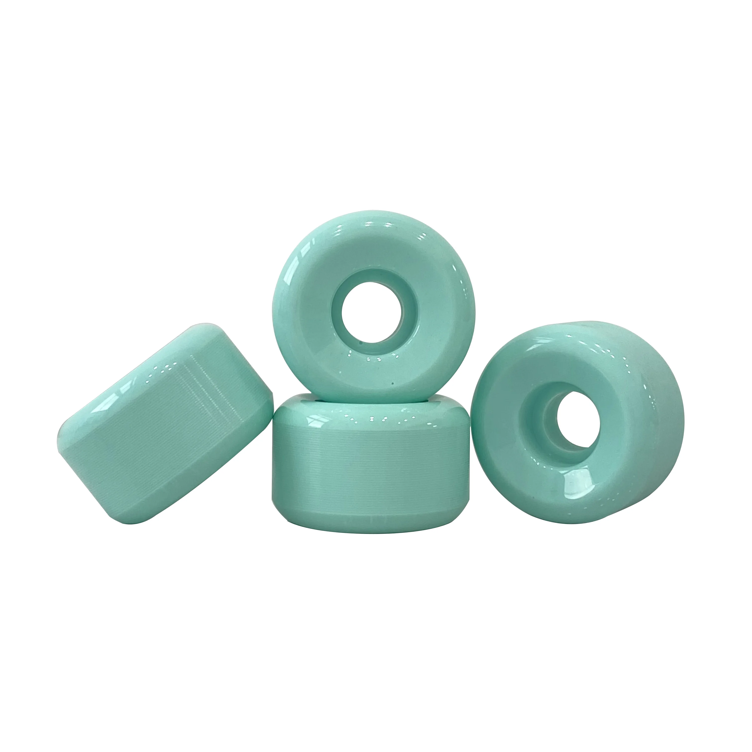 High quality hot sale blue color H shape wheels 52mm four wheel skateboard wheels