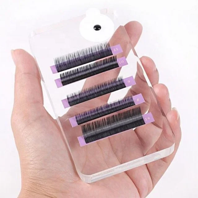 makeup shop acrylic eyelash display boxes Acrylic Makeup Organizer acrylic lash pallet