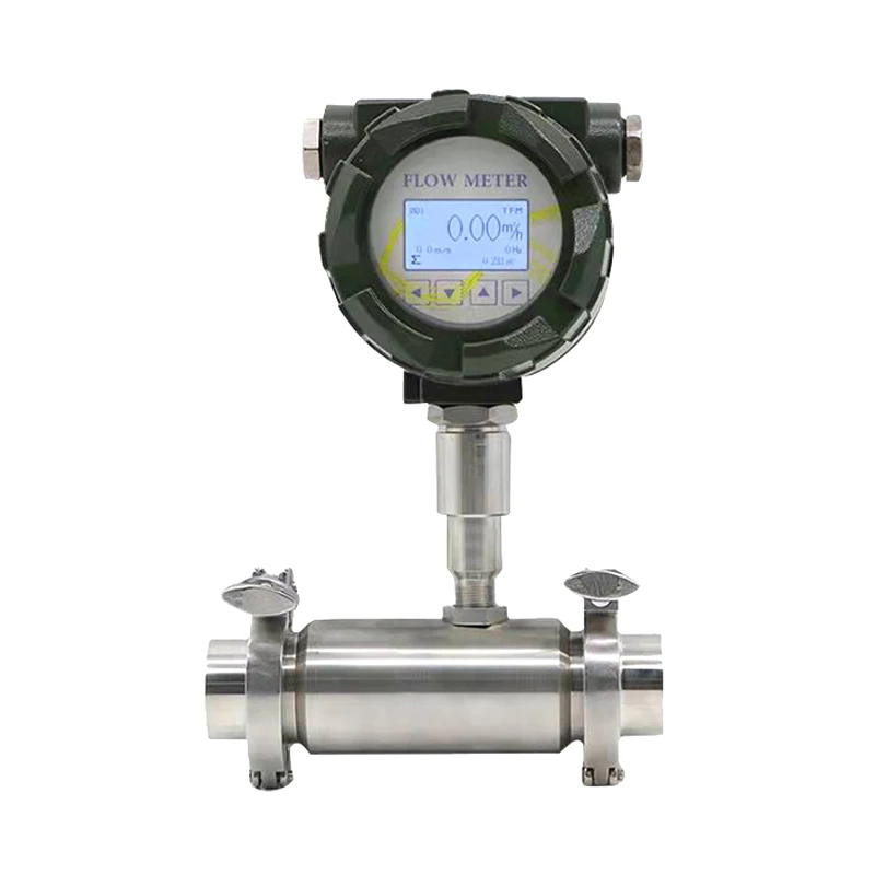 Turbine flow meter stainless steel digital oil methanol flowmeter 4-20ma turbine flow meter price