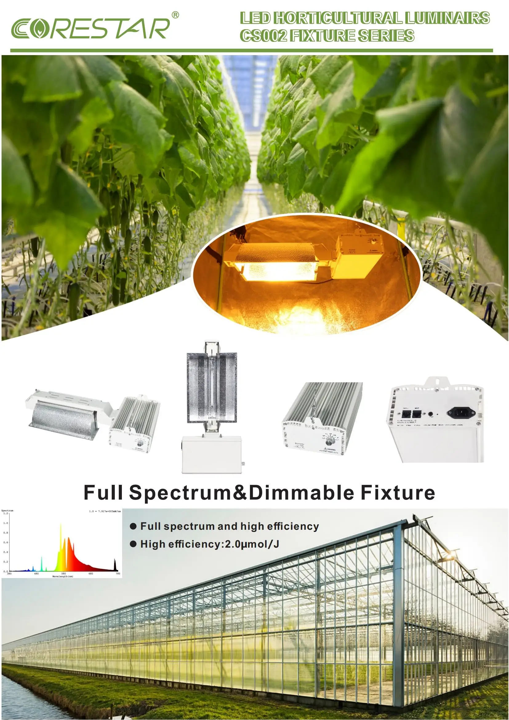 WHGROW Professional Lighting Double Ended 1000Watt HPS Grow Light