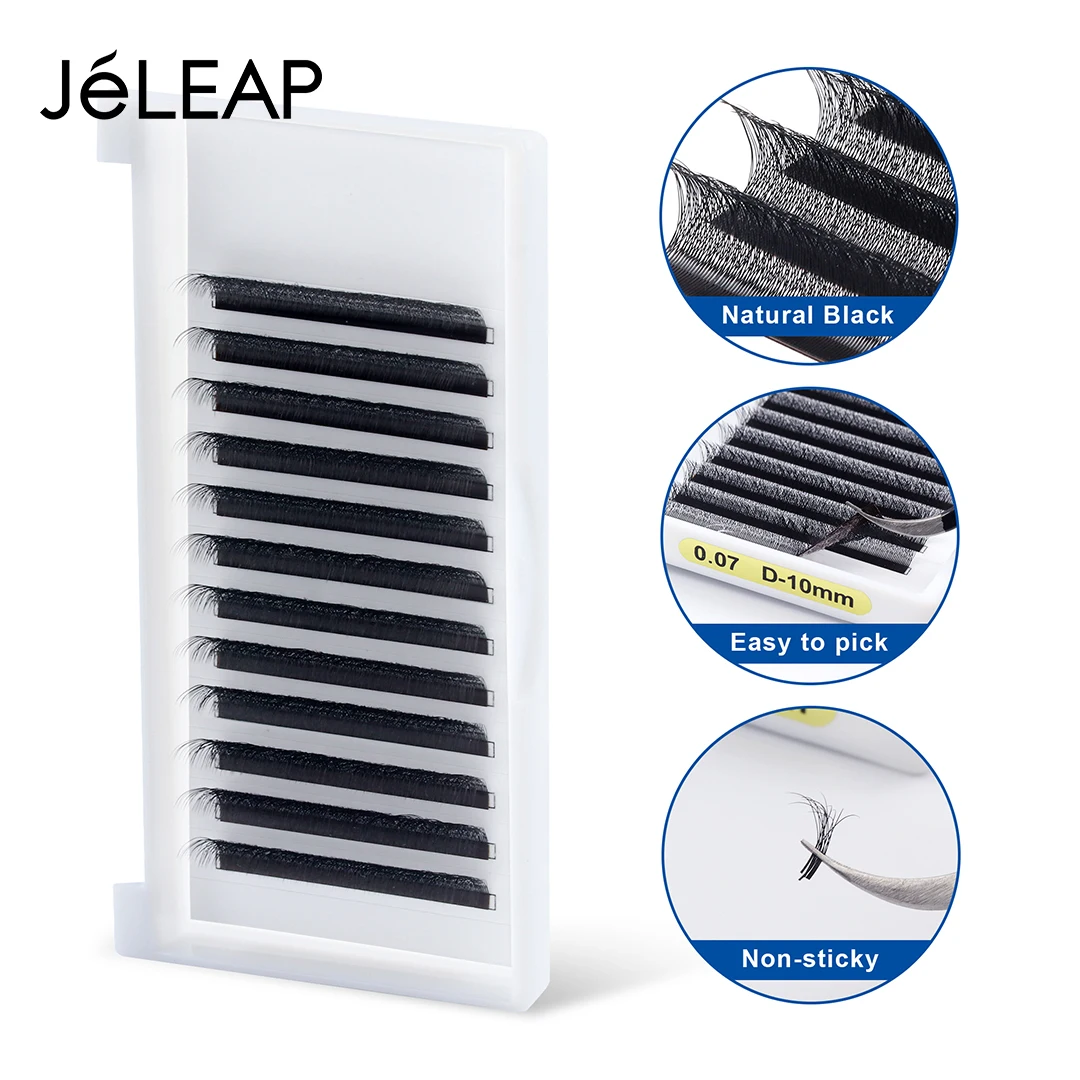 Jeleap Eyelash Extensions Individual Eyelashes Wholesale Mink Eyelash Lashes Extension Classic Extension Lash