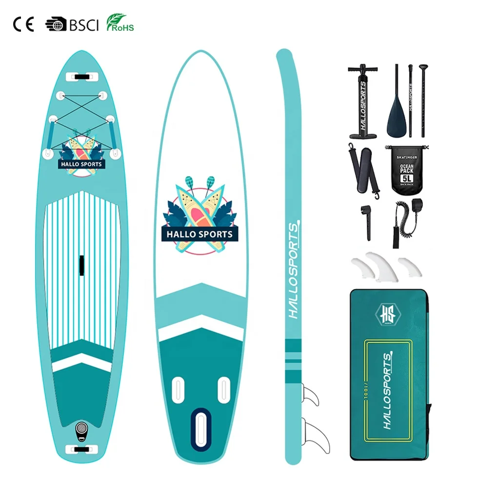 Hallosports 047 portable xl water inflatable wholesale sup paddle board top seller