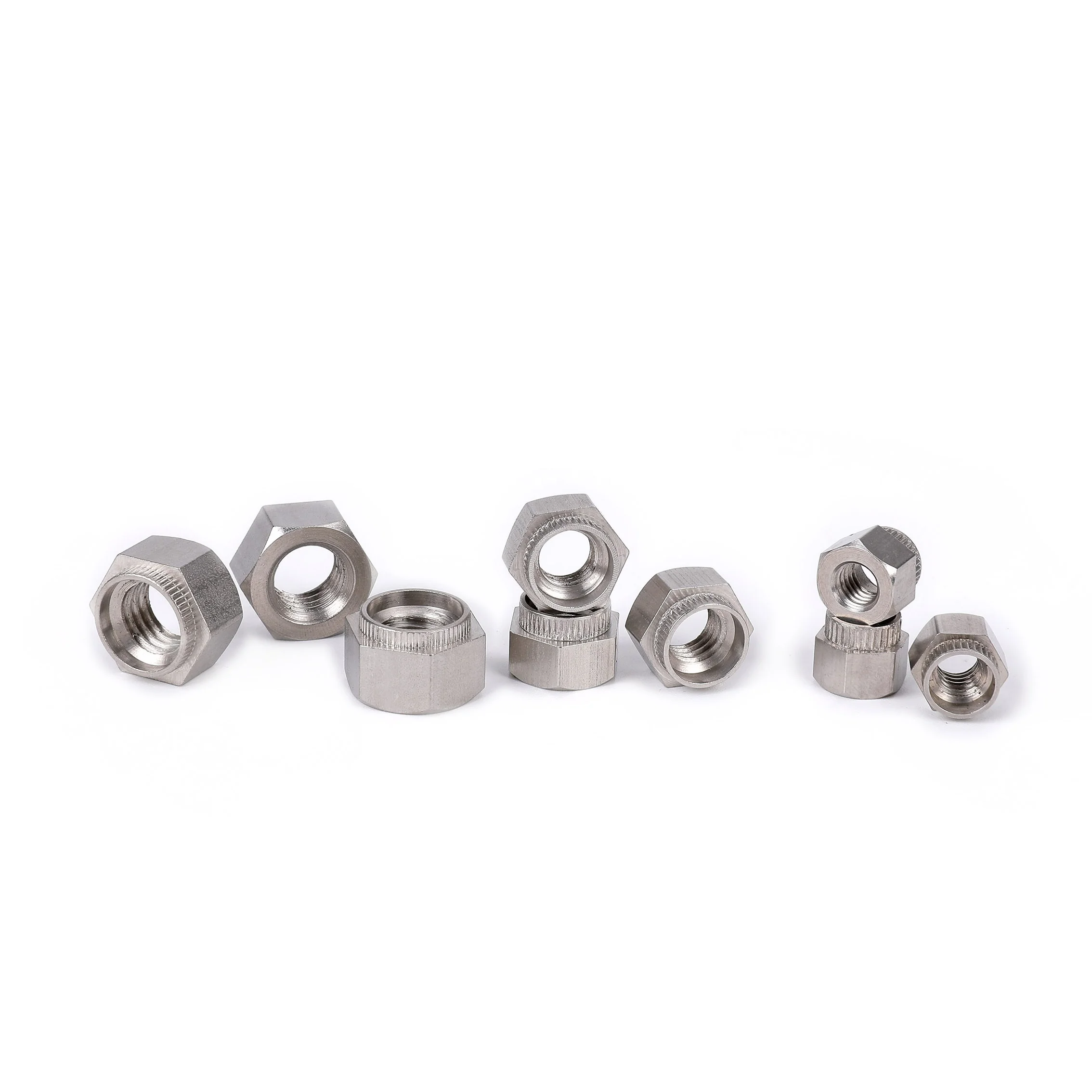 Customize Z/ZS Round Body Knurled Head M3-M8 Self-Clinching Flare-In Nuts Hex Nuts Rivet Bush For Sheet Metal