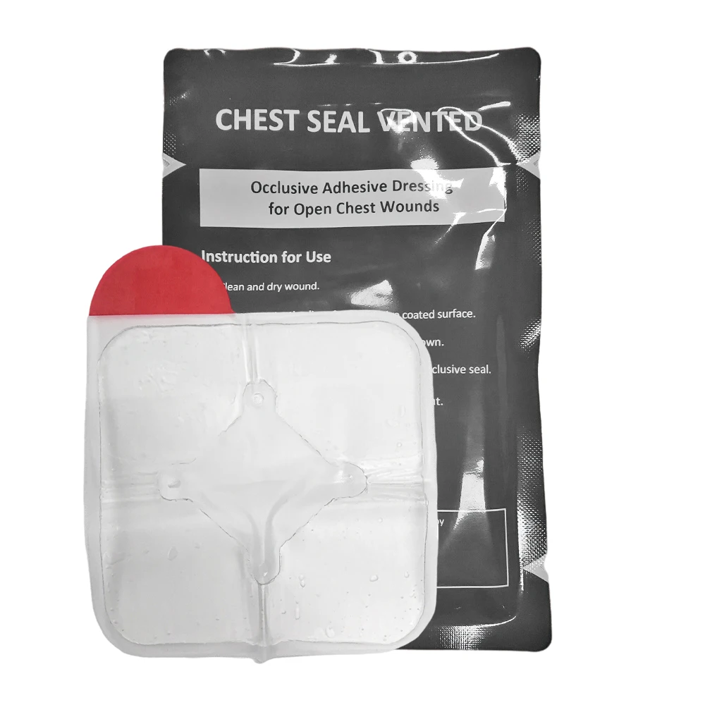 Ce Approved MST Trauma Tactical First Aid Chest Seal Dressing For first aid vented chest seal chest seal