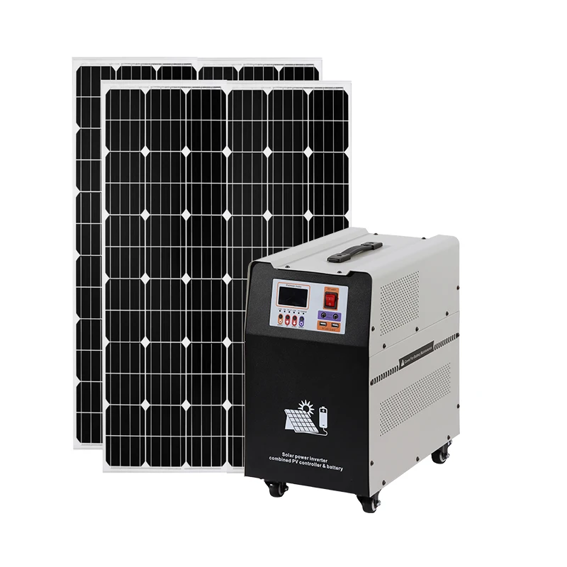 Pure Sine Wave 2000w 3000w 5000w 6000w Mini Portable Solar Generator With Panel Complete Set