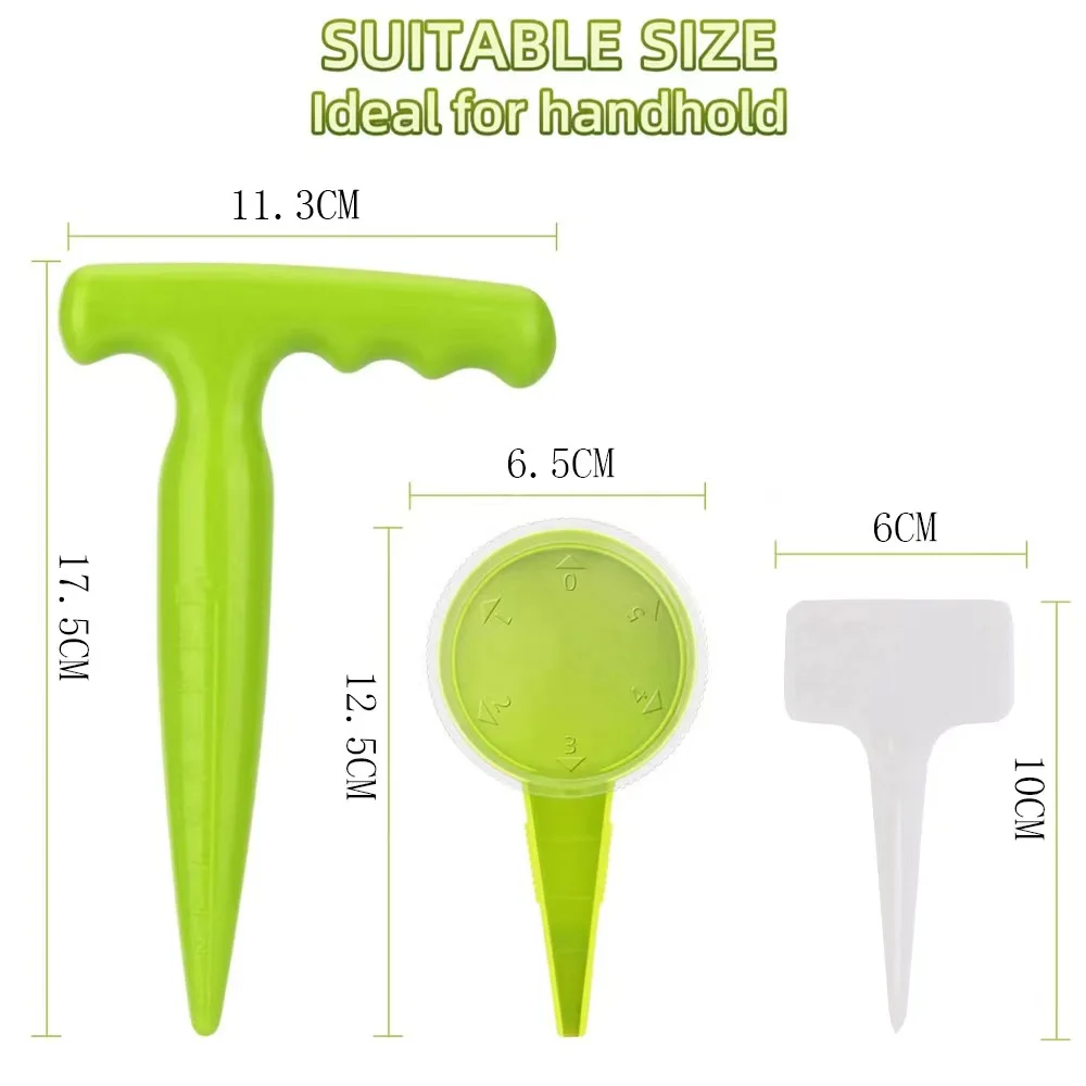 Fluorescent green 5-speed adjustable seeder hole punch sign set