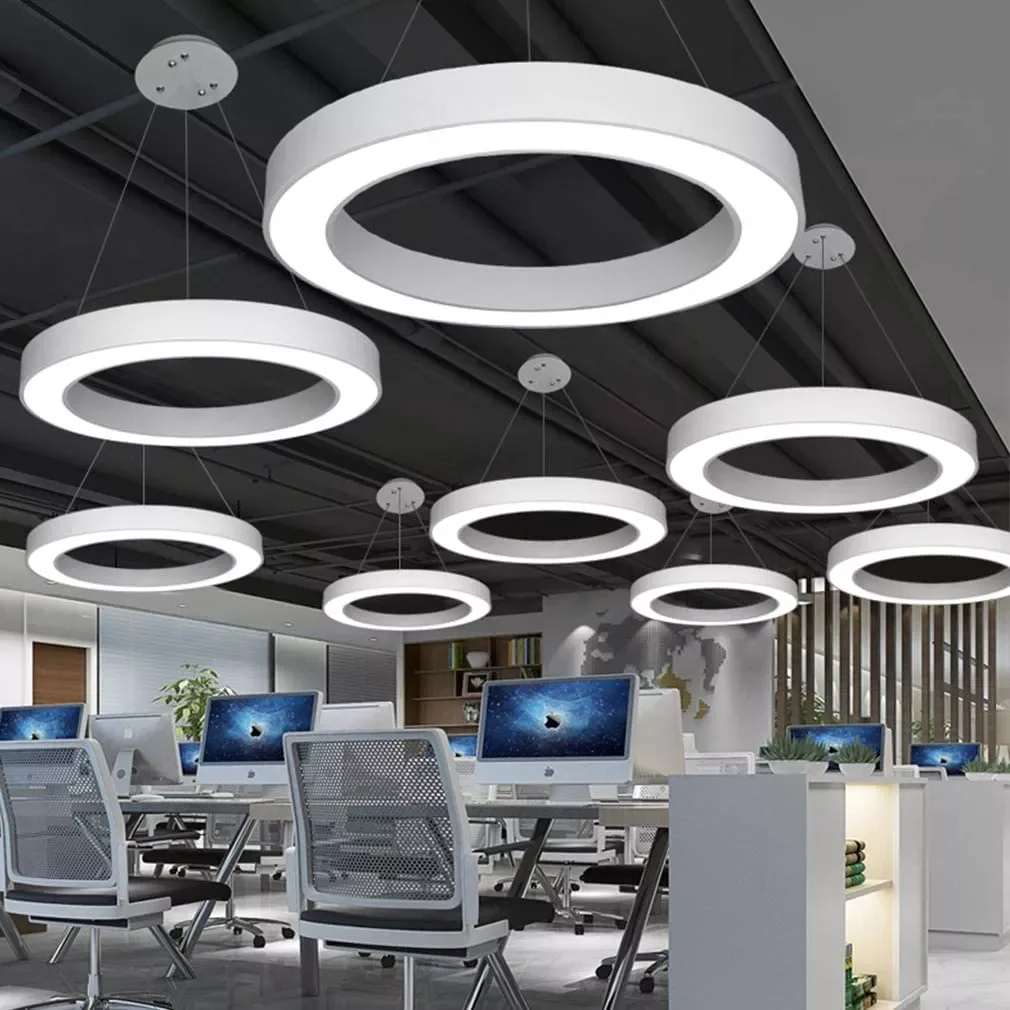 ECOJAS WD-SCR/CCR 60W aluminum profile interior designer round pendant lamp