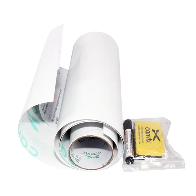 HOMIDEK Adhesive White Board Wallpaper for Fridge Office Included Dry Erase Board Markers