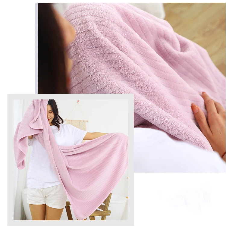 New Wholesale custom logo comfortable rectangle large size bath towels for bathing