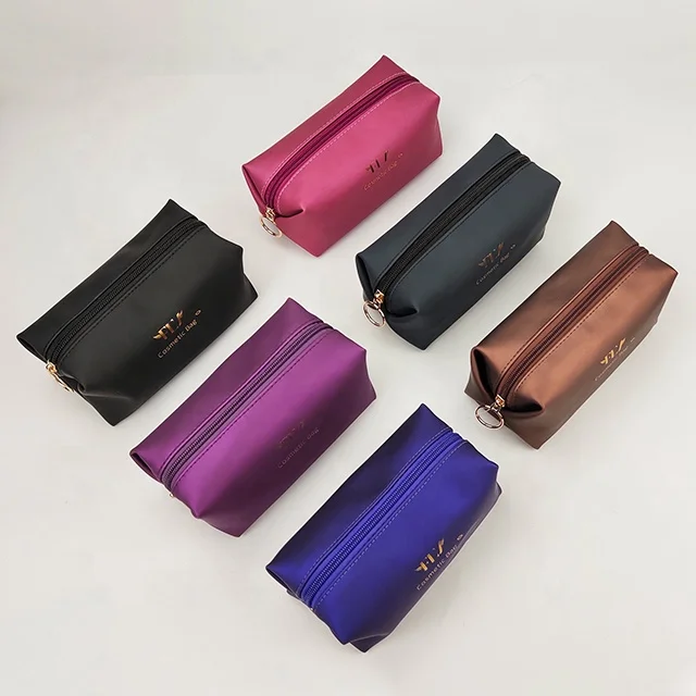 Custom Accessoires Maquillage Neceser Makeup Bag PU Leather Travel Cosmetic Make Up Pouch