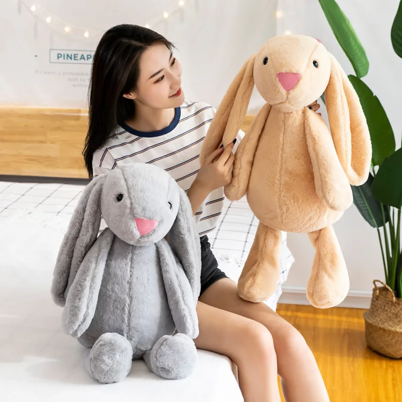 Cute Cartoon Plush Toy Stuffed Animal Dolls Children Girl Birthdffy ToySoft Stuffed Animals Kids Long Ear Bunny Rabbit Sleeping