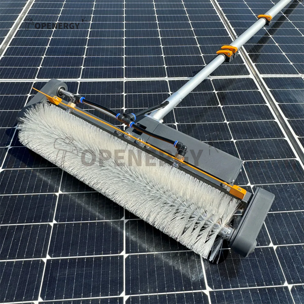 Best Quality Photovoltaic Roller Solar Panel Cleaning 7.5m Telescopic Pole Rotating Brushes