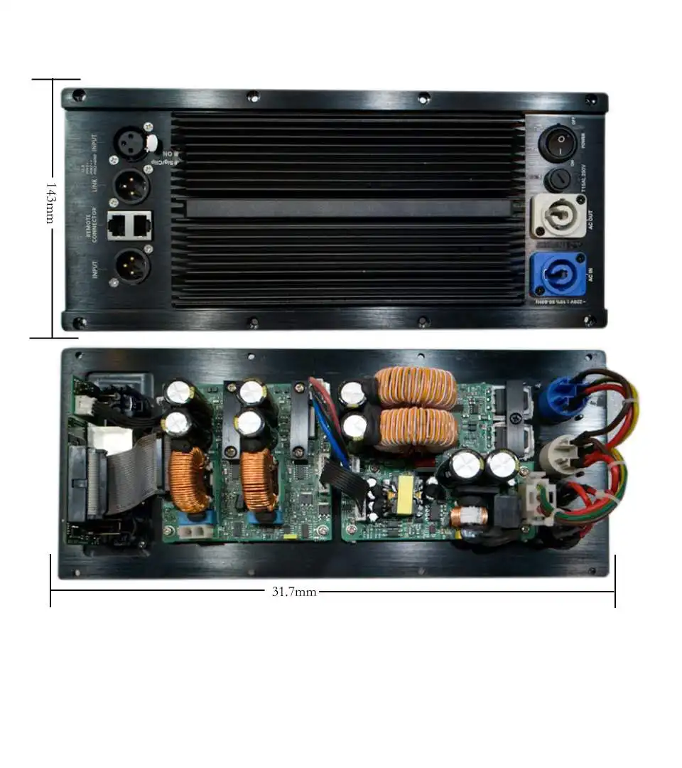 amplifier module for sub woofer with DSP