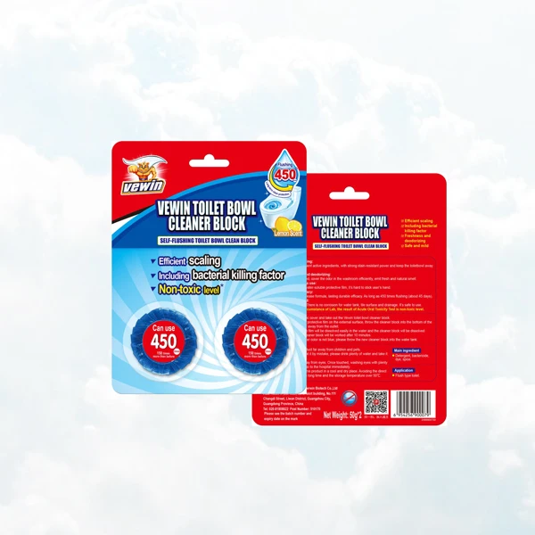 Hot Selling Blue Bubble Bleach Block Solid Automatic Toilet Bowl Cleaner Vewin