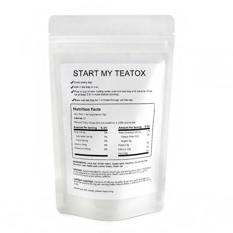 Factory Custom OEM/ODM 28 Days Loss Weight Boost metabolism Cleanse Detoxify Slimming Tea