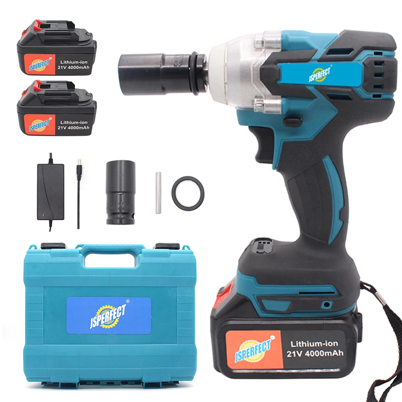 JSPERFECT hot selling factory price 1/2 cordless 600nn large torque impact wrench
