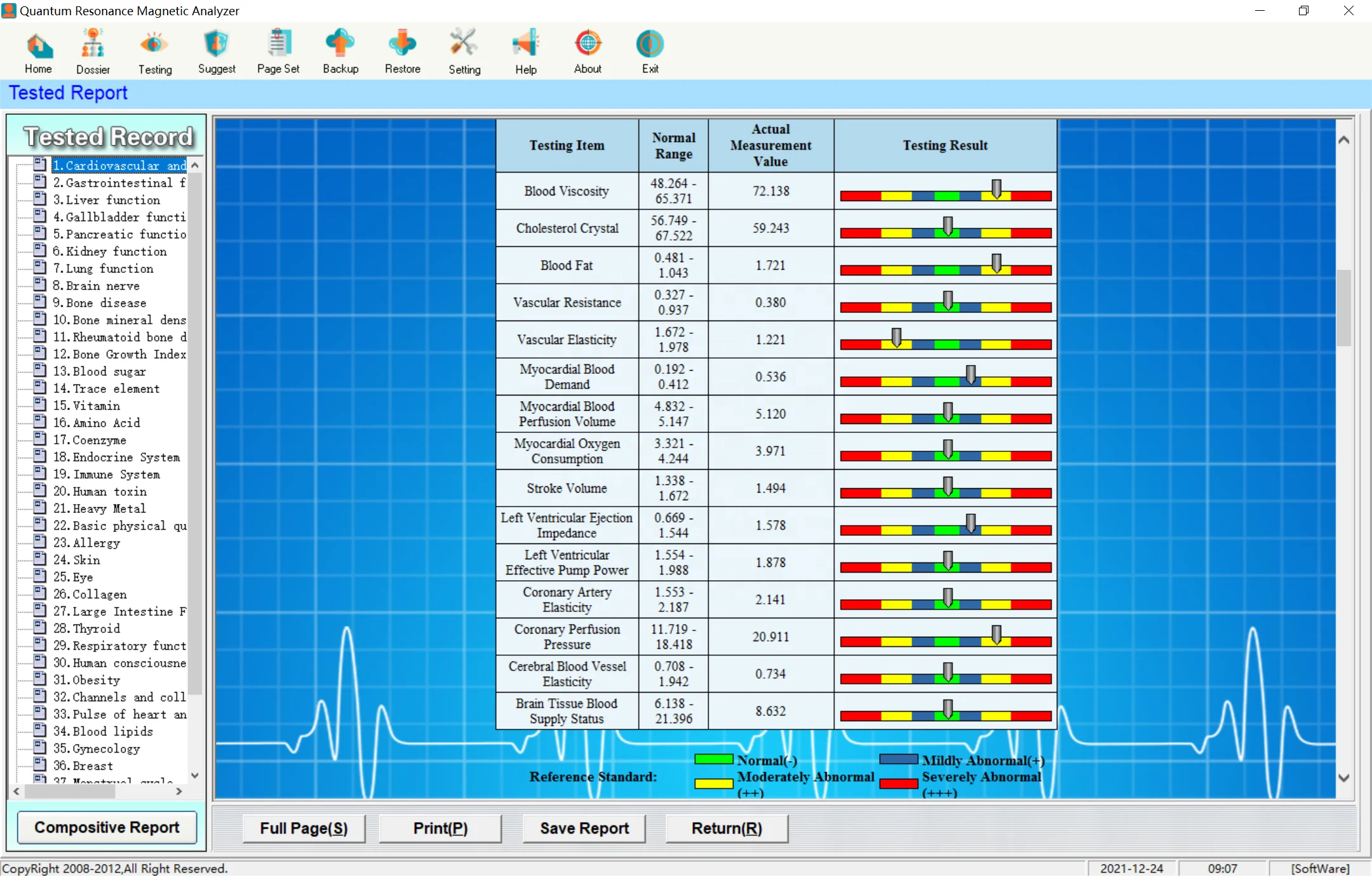 Resonance Body Analyzer Factory Supply NLS Quantum Resonance Magnetic Analyzer