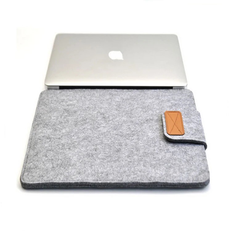 
Customized Logo Felt Computer Bag Cover Case Sleeve 14 15 Inch Felt Laptop Sleeve 