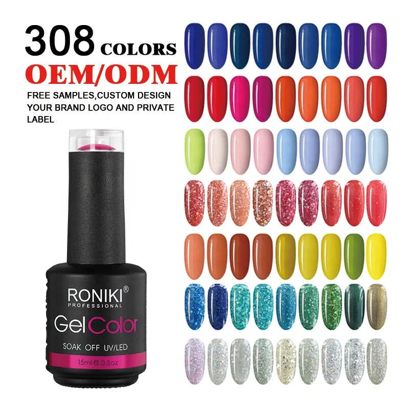RONIKI nail supplier private label best selling products China factory wholesale oem gel nail polish gel polish