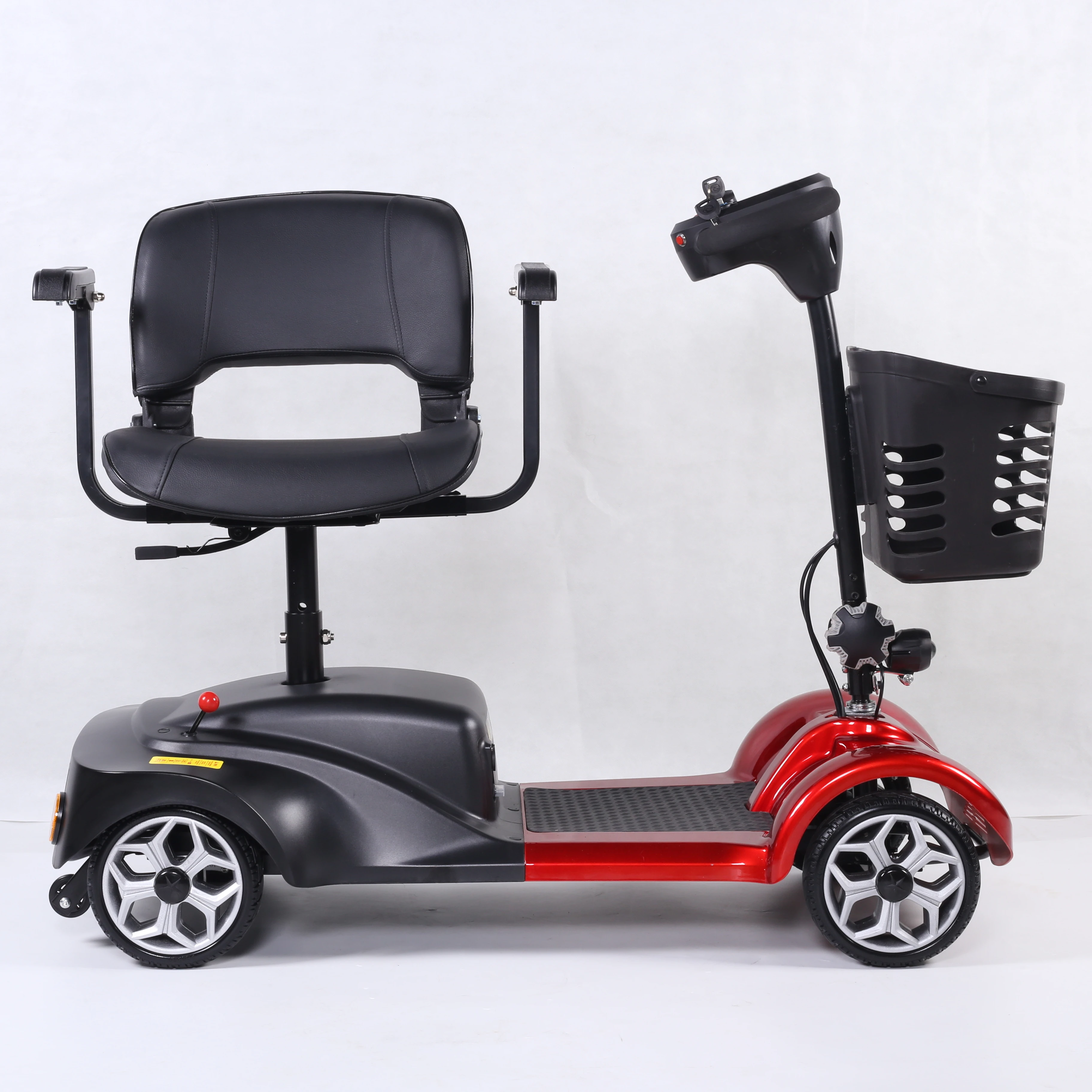 Wholesale disabled elderly used portable 4 wheel folding electric scooter with seat