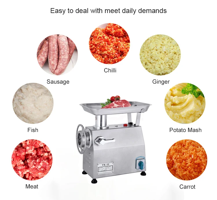 TK-32 commercial meat grinder machine industrial meat mincer with 2200W