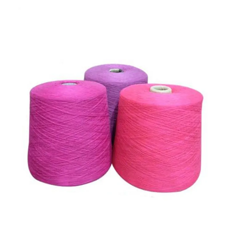 Natural fiber with high quality for knitting 2/48Nm cotton silk blend yarn