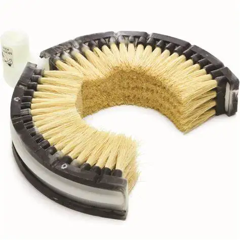 Telescopic Truck Exhaust Stack Brush with Medium Stiff Natural Tampico Fibers