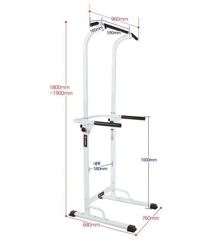 ZYFIT  Multi Gyms Parallel Dip Bars Pull Up Bar Station Power Tower home  gym fitness equipment