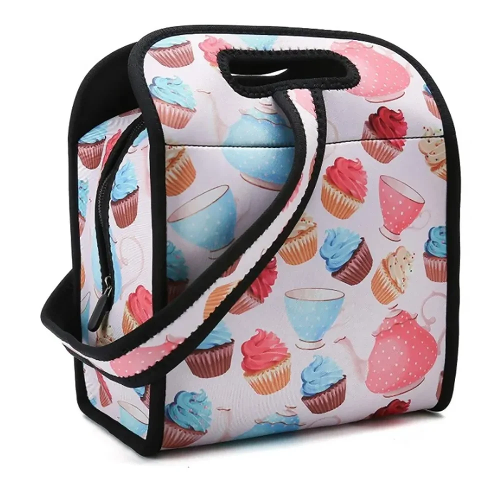 Small MOQ factory price handbag carrier bag beach bag custom neoprene lunch bag