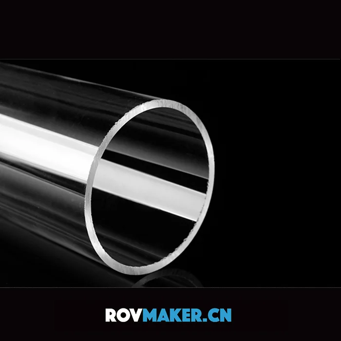 Rovmaker Waterproof PMMA Sealed Cabin Pipe For Underwater ROV Acrylic Tube