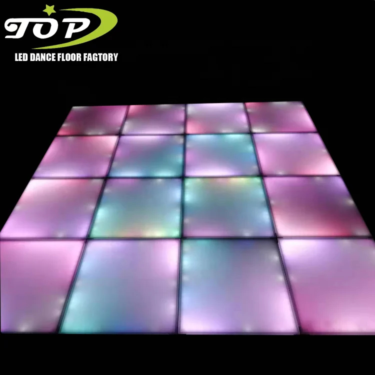 yellow 3x3 sheet indoor parts wedding diy led panels interactive glass dance floor