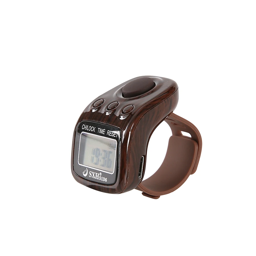 New 6 Channels Electronics Digital Tally Ring Counter with Time LED Rechargeable Tasbih Digital Muslim Prayer Tasbeeh
