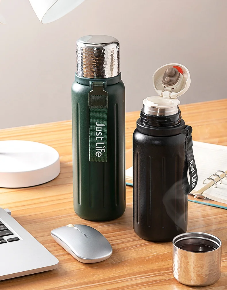 Factory Custom Stainless Steel Water Bottle Strainer Filter Vacuum insulated Cup Mug Double Wall Vacuum Outdoor Hiking Bottle