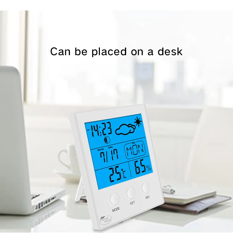 
CH-904 Thermometer Hygrometer Kitchen Thermometer Electronic Indoor Wall Mounted Household Thermometer 