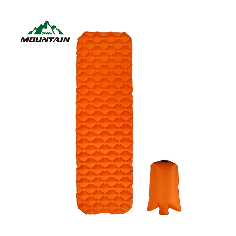 TPU Material Outdoor Sports Inflatable Cushion Double Color Mats Air Bed Mat with Inflated Bag for Camping